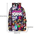 thumbnail image 2 of Friday Night Funkin Series Bag Mochila diaria con estampado de dibujos animados con correas anchas para los hombros kaili Sencillez, 2 of 5