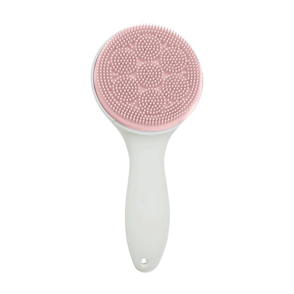 RAIRSKY Face Scrubber Soft Facial Cleansing Brush Face Exfoliator for All Skin Types Pink
