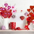 thumbnail image 5 of Valentine Day Heart Glitter Branches, 19" Sparkling Heart-Shaped Picks, Romantic Pink and Red Heart Pick for Vases, Glitter Heart Pick Bouquet for Weddings, Anniversaries, Home & Table Decor​, 5 of 5
