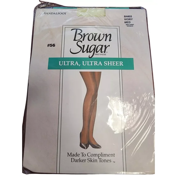 Brown Sugar Leggs Ultra Ultra Sheer Ivory / Medium Sandalfoot Panties