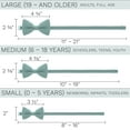 thumbnail image 4 of Classic Pre-Tied Soft Crape Bow Tie for Wedding Formal Events Solid Tuxedo, by Bow Tie House (Medium, Sage Green), 4 of 5