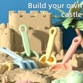 thumbnail image 2 of Cubo plegable grande de verano para niños, pala y reloj de arena, juego de cubo de playa, juguetes para jugar con arena en la playa, 2 of 7