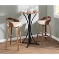 thumbnail image 3 of Lumisource Grotto Bar Stool In Walnut And Cream Finish BS-JY-GRT WL+CR, 3 of 11