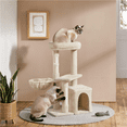 thumbnail image 4 of Yaheetech 34" Height Plush Cover Cat Tree with Condo and Sisal Ropes Posts, Beige, 4 of 9