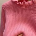 thumbnail image 3 of LIaqionyy Girls Mock Turtleneck Sweaters Long Sleeve Cute Basic Plain Tops Causal Comfy Soft Knit Sweater, 3 of 6