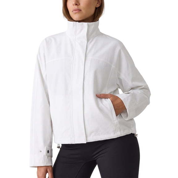 Womens Windbreaker Jacket Stand Collar Casual Lightweight Jackets Fall Winter Bomber Outerwear