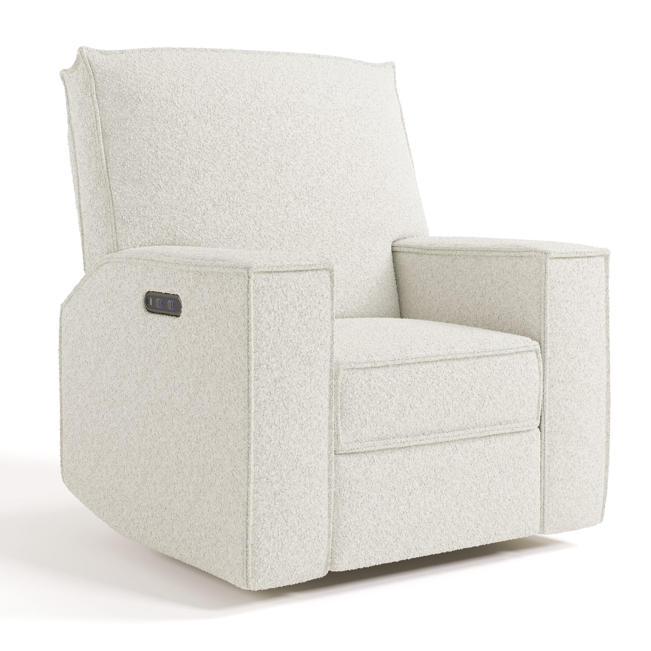 Storkcraft Texas Nursery Power Recliner Swivel Glider - Ivory Boucle