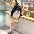thumbnail image 4 of Adorable Penguin Themed Soft Girl Backpack With Detachable Charm For School Sports Travel, 4 of 8