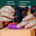 thumbnail image 5 of Uxcell Needle Felting Wool, 2.82oz Natural Fibre Wool Roving Yarns Wool Felting Supplies for DIY, 8 Colors, 10g/pack, 5 of 6