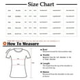 thumbnail image 3 of CHOK Ichuanyi Hauts pour Femmes Liquidation d'Été T-shirt Imprimé Mode pour Femmes Blouse Mi-Longue Manches 3/4 Col Rond Hauts Décontractés, 3 of 5