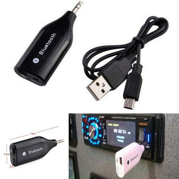 Car mounted 3.5mm auxiliary adapter USB cable 3.0 wireless Bluetooth for Audi o stereo receiver-