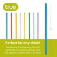 thumbnail image 3 of True Plastic Straws, Cocktail, Iced Coffee Disposable Straws, 7" Set of 100, 3 of 7