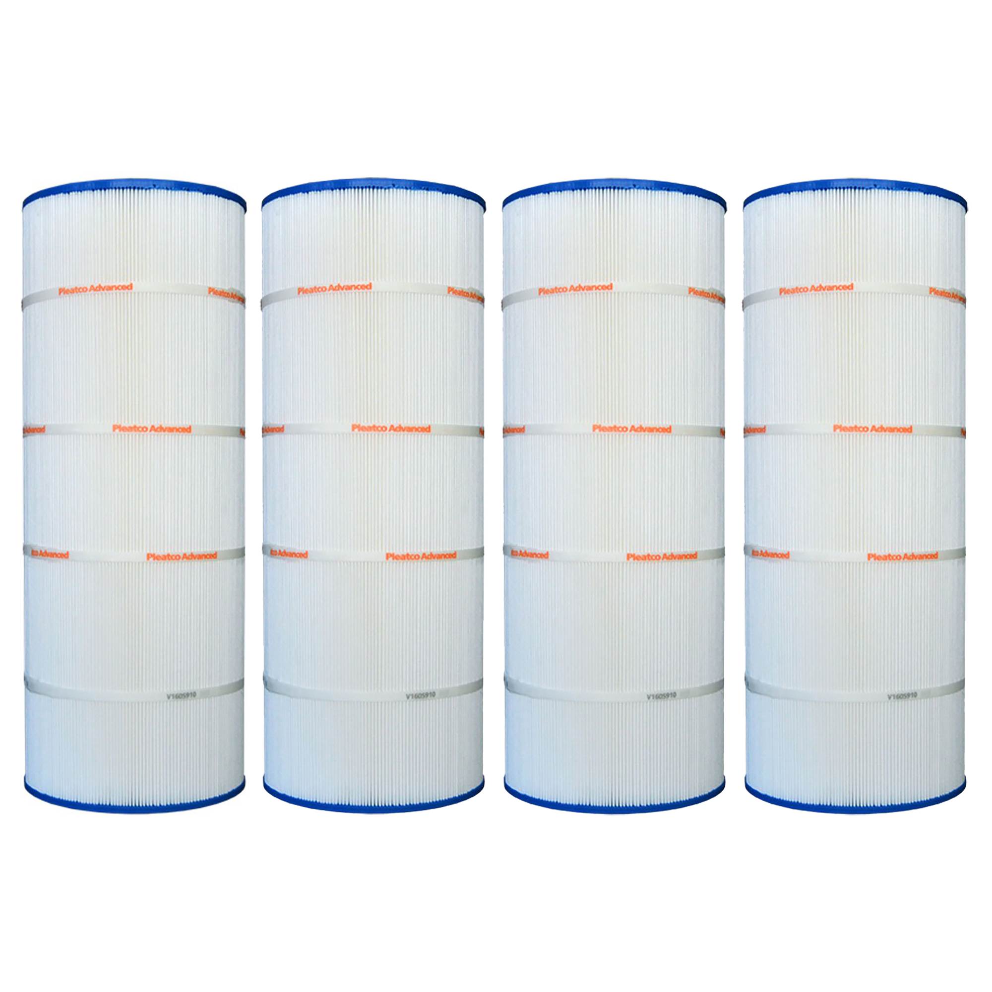 4 Pack Pleatco PXST150 150 Sq Ft Replacement Pool Spa Filter Cartridge Element
