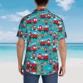 thumbnail image 6 of Fire Fighters Truck Hawaiian Shirts For Men, Summer Short-Sleeve Relaxed-Fit Button-Down Shirts Small, 6 of 9