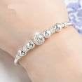 thumbnail image 5 of GAVONO 925 Silver catcher Beads Bracelet Charm Cuff Bangle Women Adjustable Gift-3Layers-60mm, 5 of 9