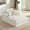 White, variant on Comfort Sofa, Lounge Chair, Deep Seat Sofa&nbsp;with Double-Layer Cushion and S-Shaped Armrests, Built-In Cup Holders and Storage Bags, for Living Room Bedroom Apartment, Brown, 47.24 Inch