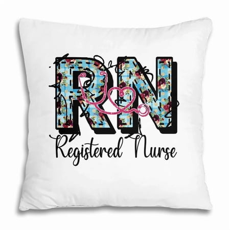 Pillow Cover - Nursing Practice Rn Nurse Regsitered Nurse Great Pillow