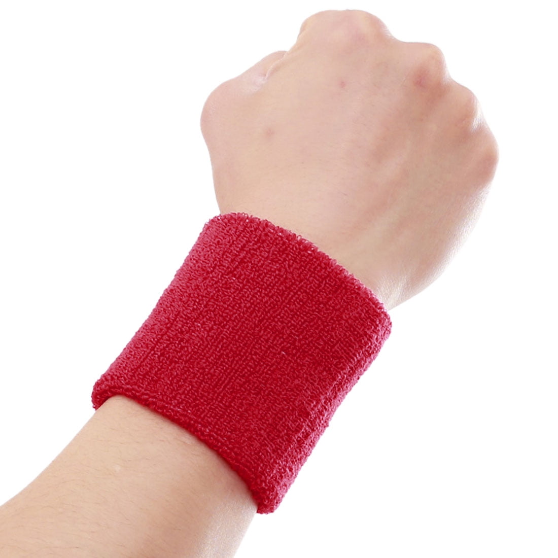 Unisex Cotton Elastic Thick Wristband Wrist Towel Sweat Absorbent Gym Sport Gift 
