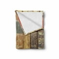 thumbnail image 2 of Books Soft Flannel Fleece Throw Blanket, Macro Photo of Grunge Antique Novels Historical Published Elements Print, Cozy Plush for Indoor and Outdoor Use, 50" x 60", Multicolor, by Ambesonne, 2 of 6