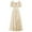 Womens Fall Trendy Dress Beige, variant on OSFVNOXV Vintage Dress for Women Square Neck Puff Sleeve Corset Maxi Dress Ruffle Hem Swing Dress for Gown Dance Tea Wedding Party