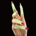 thumbnail image 2 of 10 Uds. De dedos de bruja para Halloween, uñas postizas luminosas que brillan en la oscuridad, dedos de bruja aterradoras, accesorios para fiesta, disfraz, dedos, 2 of 6