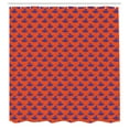 thumbnail image 2 of Ambesonne Magician Shower Curtain, Witch Wizard Hat Halloween, 69"Wx84"L, Dark Orange Blue Violet, 2 of 4