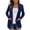 Blue, variant on Fesfesfes Women Cardigan Women Casual Long Sleeve Solid Ladies Pocket Tops Coat Sweater Coat