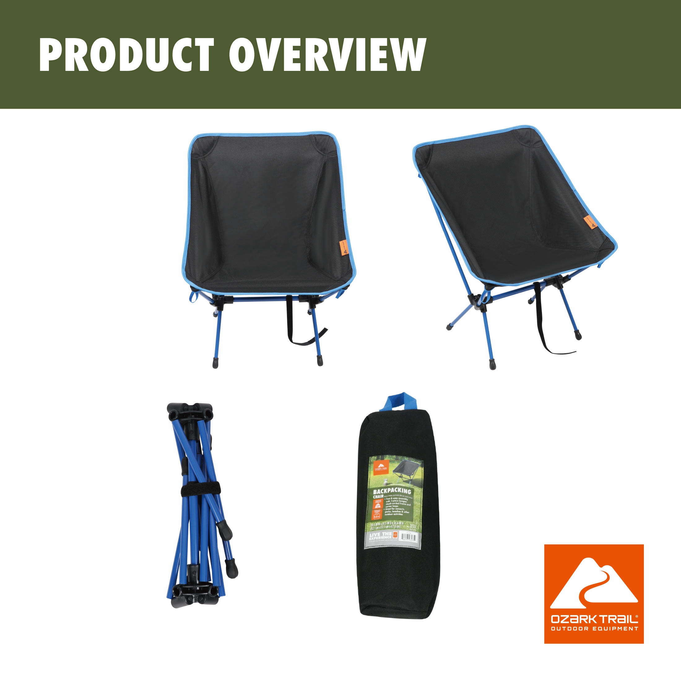 Ozark Trail Compact Backpacking Camping Chair photo 5