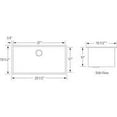 thumbnail image 3 of Artisan CPUR2919-D10 Undermount Single Basin 16-Gauge Stainless Steel Kitchen Sink, 29 Inch, 3 of 3