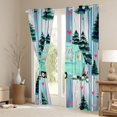 thumbnail image 3 of Erosebridal Vintage Teal Car Black Out Curtains for Boys Girls,Rustic Cottage Happy Camping Curtains Pack of 2 (42x63 Each) for Boys Girls,Breathable Home Decor, 3 of 6