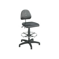 Safco Task Master Deluxe Workbench - Chair - task - swivel - polyurethane - black