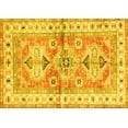thumbnail image 1 of Ahgly Company Indoor Rectangle Geometric Yellow Traditional Area Rugs, 5' x 7', 1 of 4