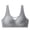 Gray, variant on Push Up Bras for Women Ribbed No Underwire Seamless Bras Full Coverage Lightly Lined T-Shirt Bras Size M to 2XL