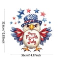 thumbnail image 3 of SLYNSHome 4th of July Eagle Window Clings Cute Patriotic American Flag Eagle Memorial Day Stickers Decal USA Memorial Day Veterans Day Home Kitchen Decor, 3 of 8