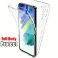 thumbnail image 1 of 360 Degree Front+Back Full Body Transparent PC+Silicone Phone Case Cover For Samsung Galaxy S24 Ultra A24 A34 A23 A14 A05 A05S a24 4g, 1 of 5