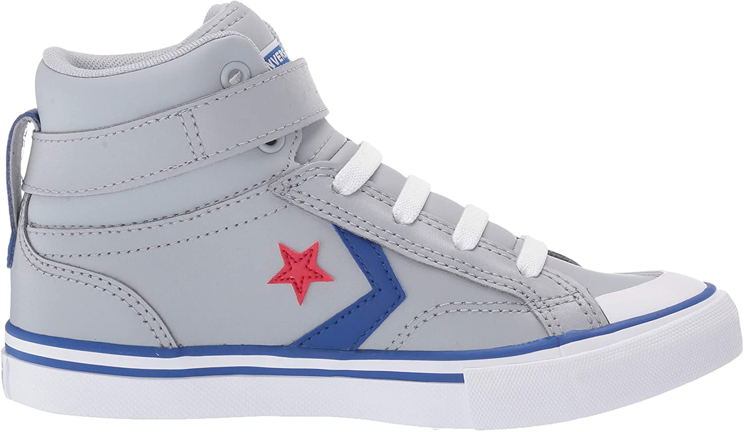 Converse Kid's Unisex Pro Blaze Strap High Top Sneaker (Wolf  Grey/Blue/Enamel Red, 12) - Walmart.com