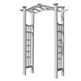 thumbnail image 4 of Vita 49"L x 24"W x 88"H Florence Vinyl Arbor, White, VA68133, 4 of 8