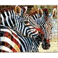 thumbnail image 2 of SUNSOUT INC - Stained Glass Zebras - 1000 pc Jigsaw Puzzle by Artist: Cynthie Fisher - Finished Size 23" x 28" - MPN# 70725, 2 of 5