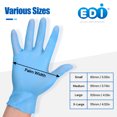 thumbnail image 5 of EDI Disposable Nitrile Gloves Blue,  Small,, 5 of 10