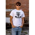 thumbnail image 4 of Cool Trophy Husband Number 1 Hubby Men's Big & Tall Crewneck Graphic Tee Brisco Brands 4X, 4 of 5