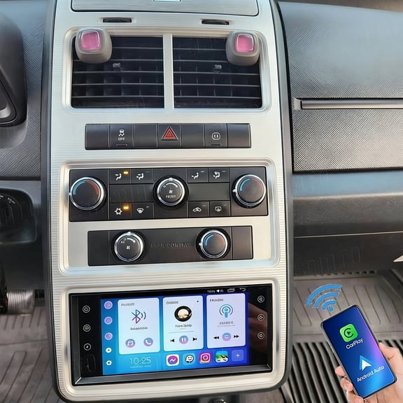 Eforcase Android 15 Car Radio for Dodge Journey 2009-2010 with Wireless CarPlay Android Auto, 7 Inch Touch Screen Car Stereo GPS WiFi Bluetooth FM/RDS EQ Backup Camera MIC