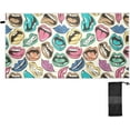 thumbnail image 2 of Coolnut Funny Lips Beach Towel Quick Dry Absorbent Bath Towels Sandproof Lightweight Towel for Gym Yoga Sports Swimming - 31x71in Washcloth Gift, 2 of 7