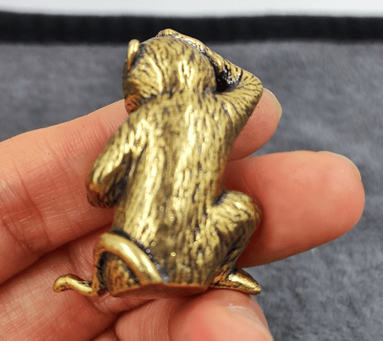 Copper art luckly brass Ferocious red copper Monkey Statue Figure Statue ornaments luckly monkey mini,FengShui wealthy Art Graden Yard toy