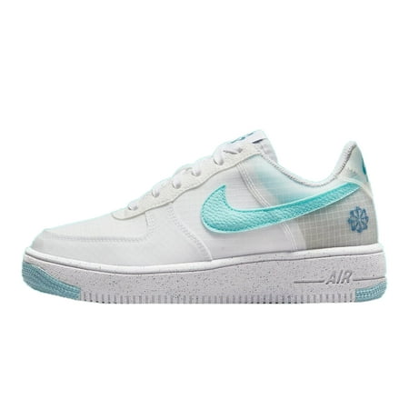 Big Kid's Nike Air Force 1 Crater White/Copa-Riftblue-Volt (DC9326 100) - 6.5