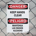 thumbnail image 4 of Keep Hands Clear Bilingual OSHA Danger Aluminum Sign 18 Inch x 12 Inch - 10 Pack, 4 of 8