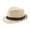 Cream-colored, variant on harmtty Unisex Elegant Braided Wide Brim UV Protection Panama Hat Fashion Accessories,Cream-colored