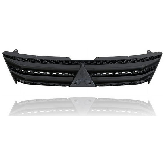 Grille - Compatible/Replacement for '18-20 Mitsubishi Eclipse Cross LE - Black Frame Trim Insert, Emblem Provision - 7450B343