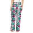 thumbnail image 3 of Picia Tropical Leaves Womens Soft Woven Cotton Elastic Waistband Sleep Pajama Pant Lounge Sleep Pant With Pockets And Drawstring-XX-Large, 3 of 9