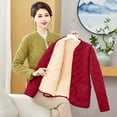 thumbnail image 5 of MaFYtyTPR Women's Winter Warm Coat Plus Size Fashion Winter Small Stand Collar Striped Corduroy Thickened Warm Coats with Pockets Red XXXL, 5 of 5