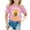 Pink, variant on Shirts For Girls Vivid Honey Bee Graphic Printed Short Sleeve Casual Daily Tops Breathable Soft Home Wear Sweet Lovely Trendy Kids Basic Attire Girls Summer Tops Black 8-9 Years